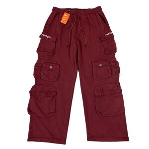 NWT YoungLA 2005 Hella Pocket Sweats Cargo Sweatpants Men's 2XL